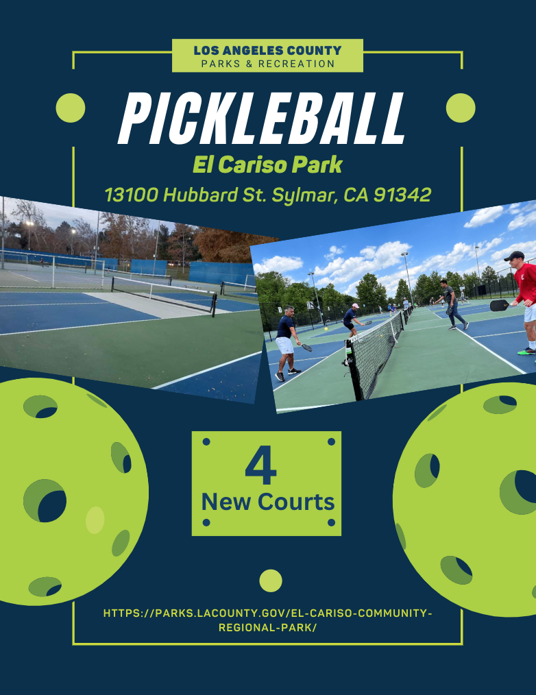 Sylmar NOW has Pickleball Courts!