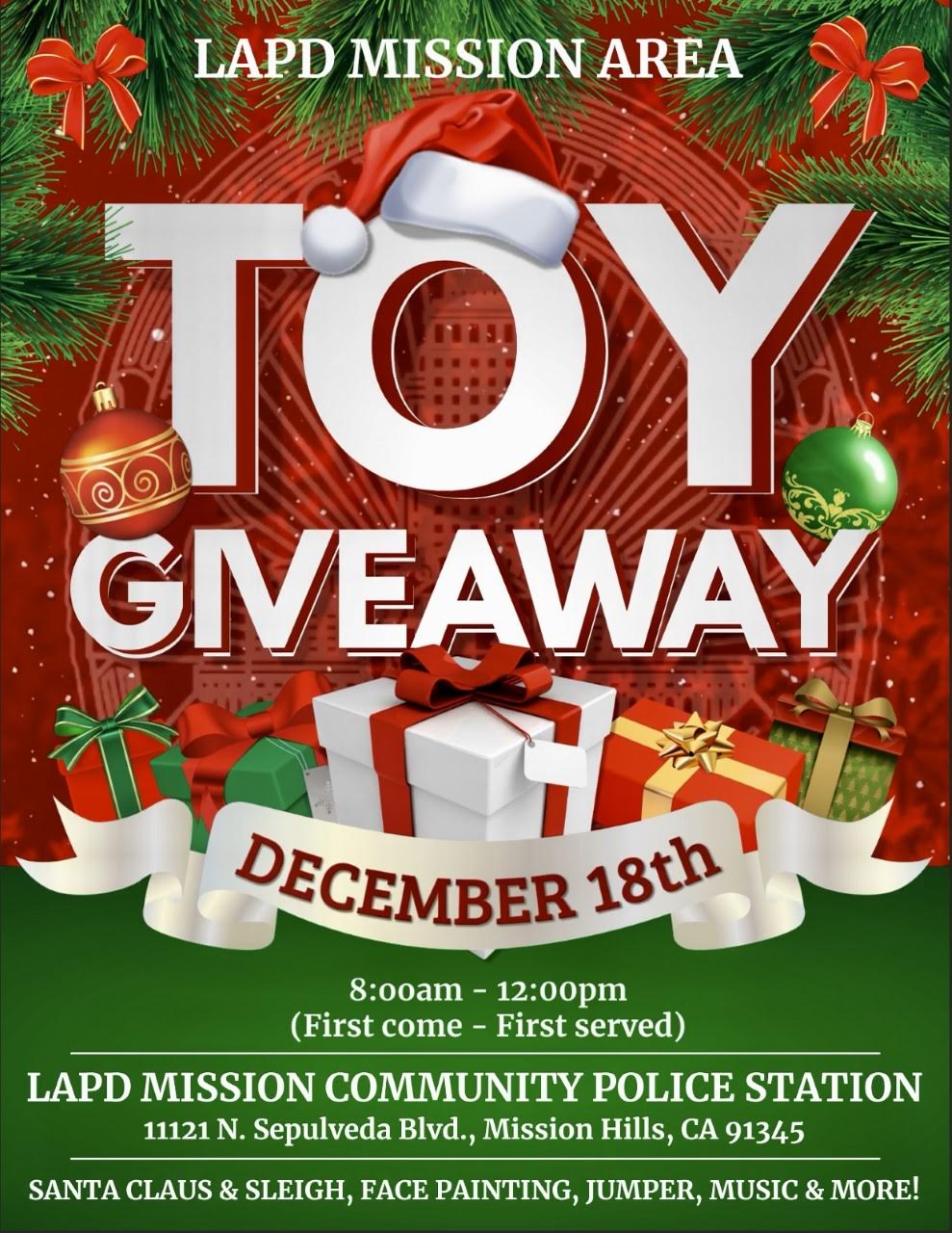 LAPD/Misson - Toy Give-A-Way