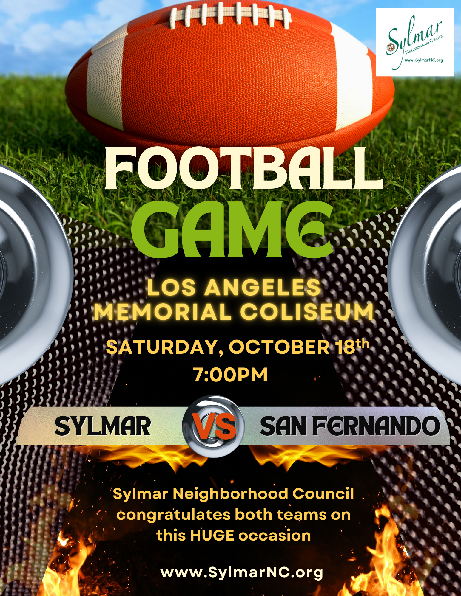 Let's go SPARTANS! • Sylmar/San Fernando at LA Coliseum