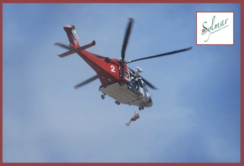 Rescue Team Airlifts Woman from Sylmar Area After Hiking Injury