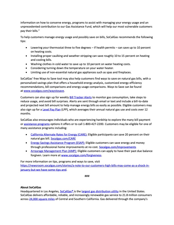 SoCal GAS Qualified Assistance Fund