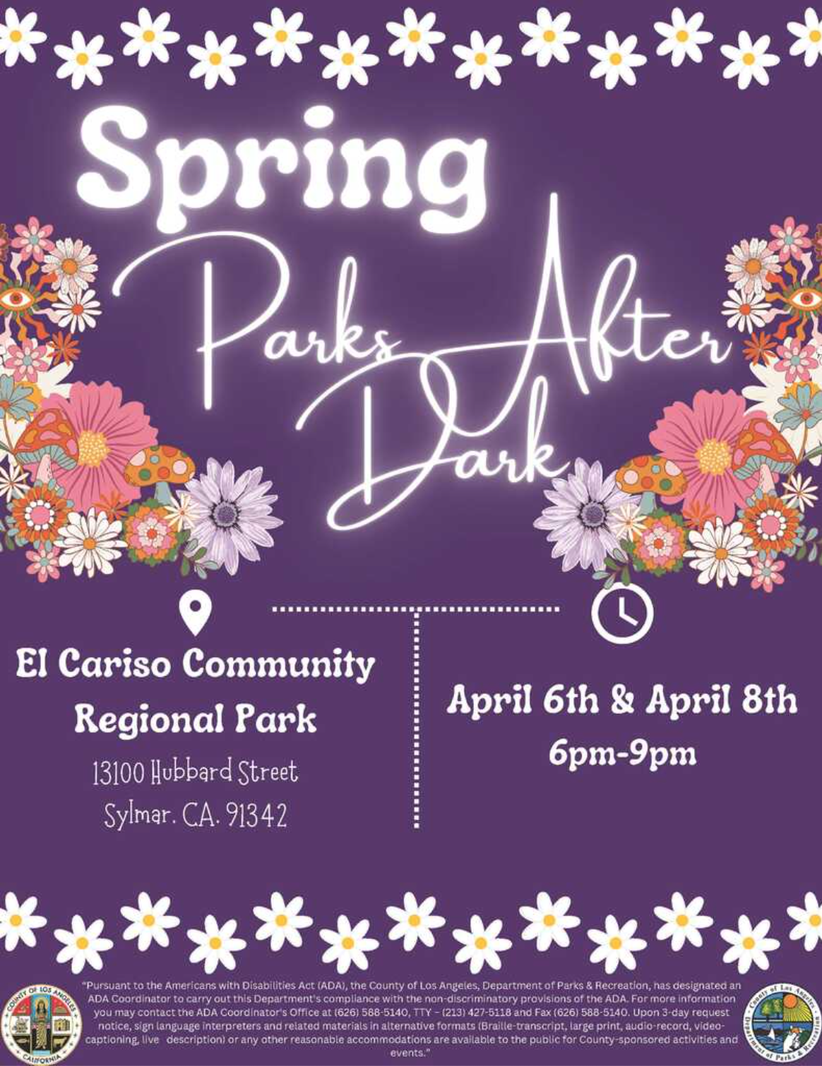 El Cariso Park • April 6th and 8th