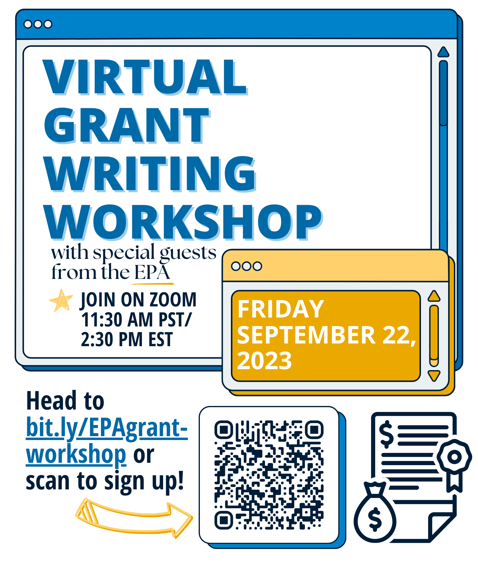 Grant Writing Workshop - Sept. 22nd 11:30am