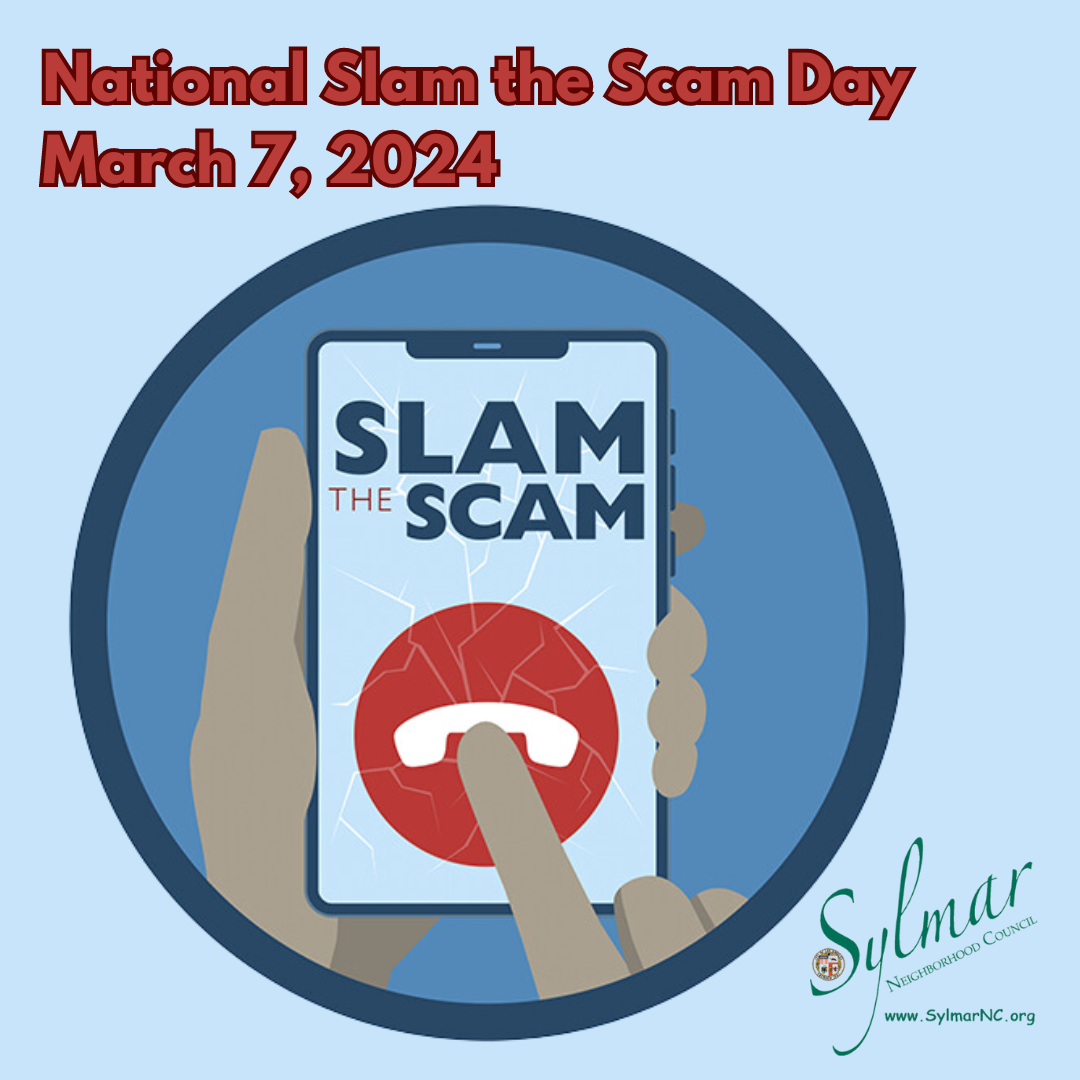 Helps us SLAM the SCAM!
