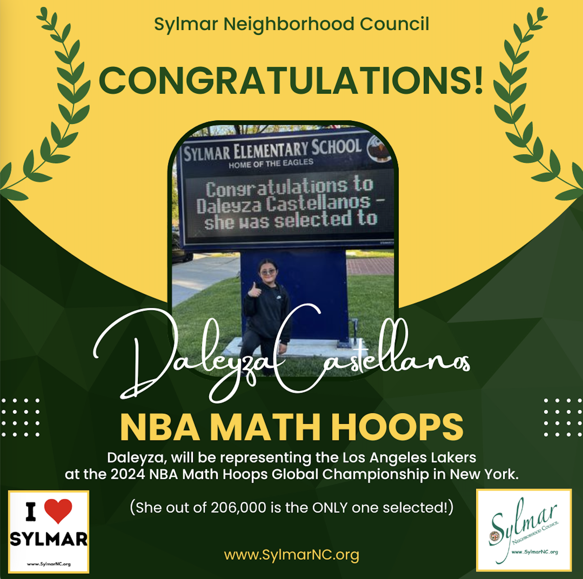 Congratulations Daleyza!