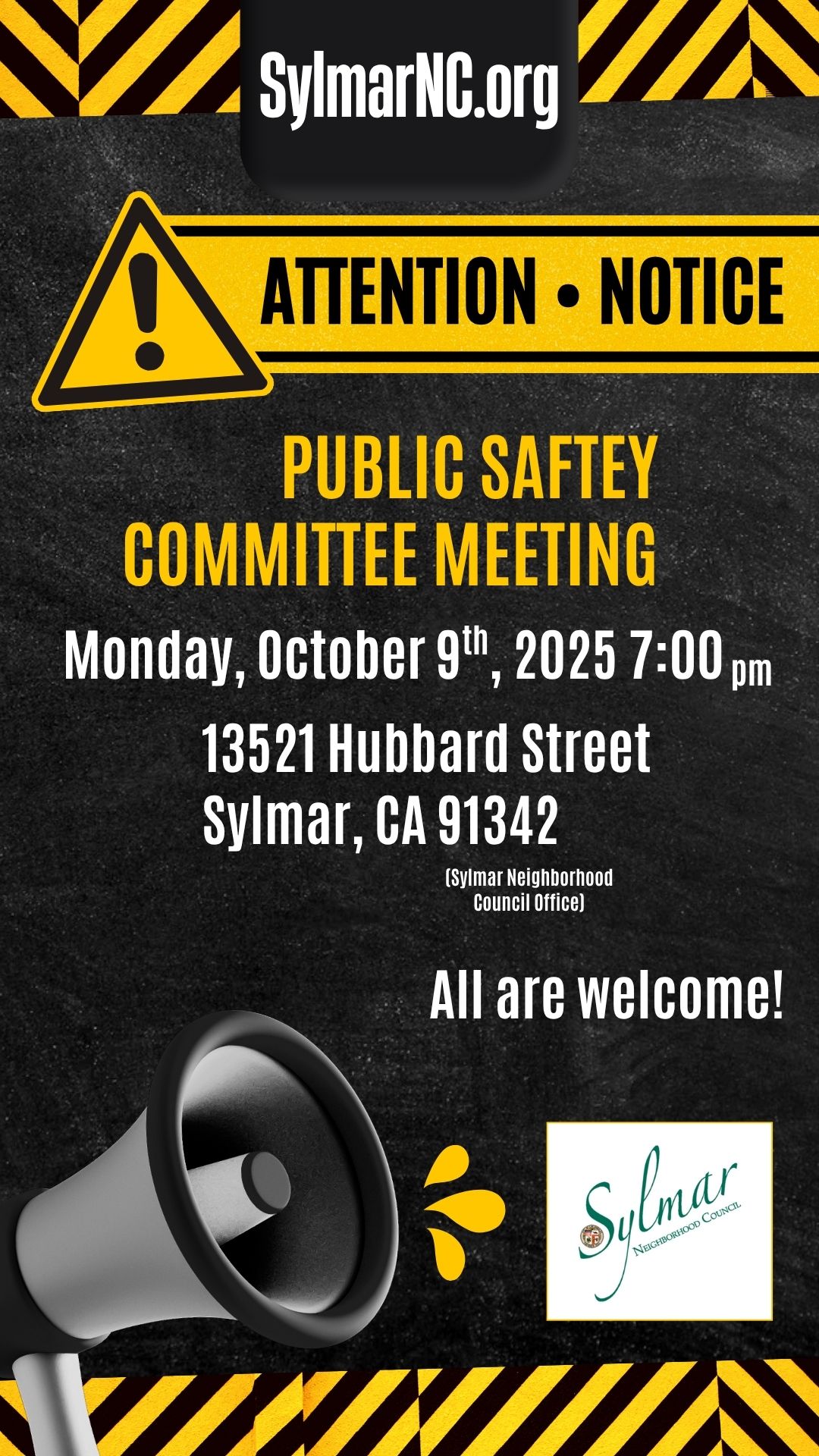 Public Safety Committee • October 13th