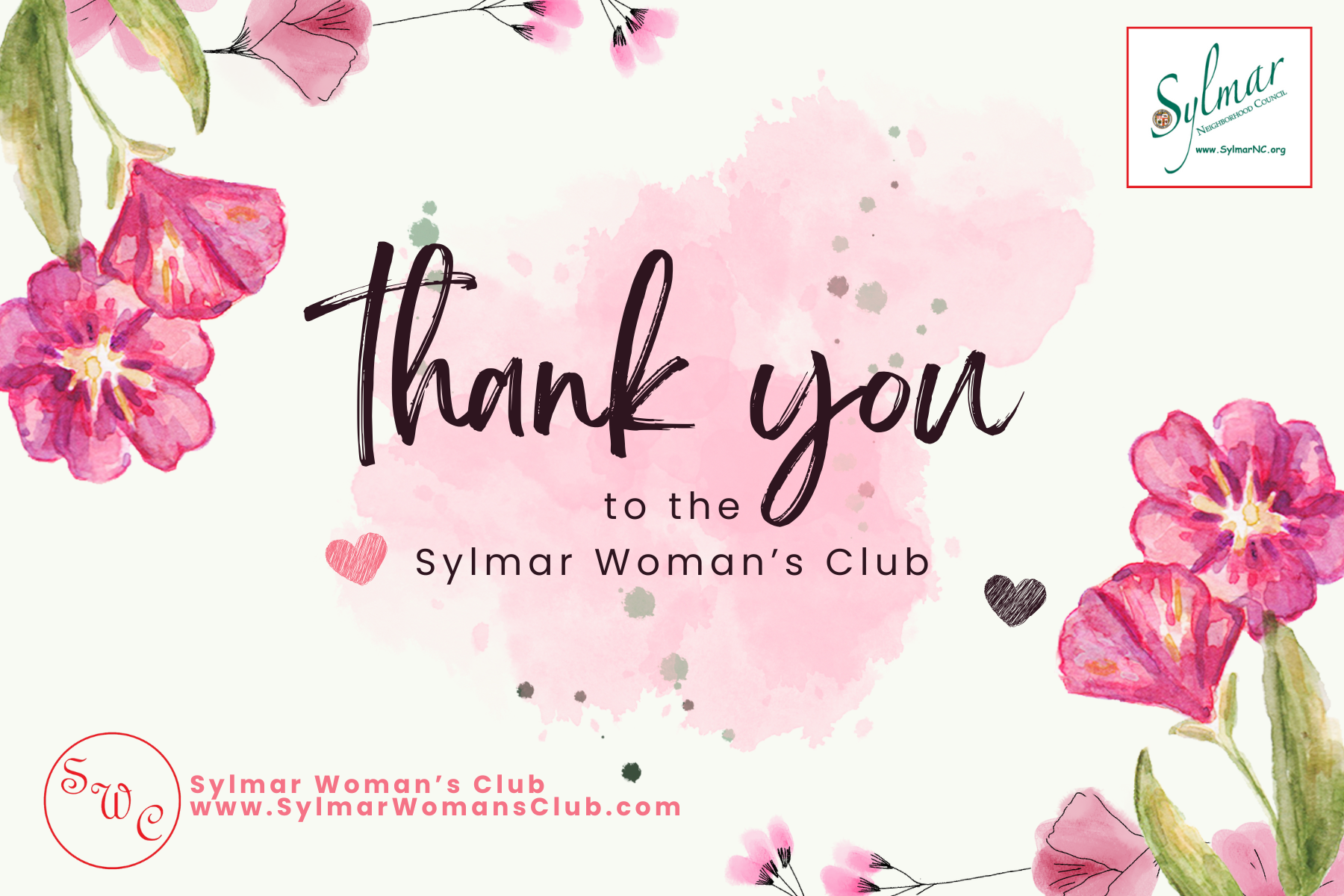 THANK YOU! - Sylmar Woman's Club