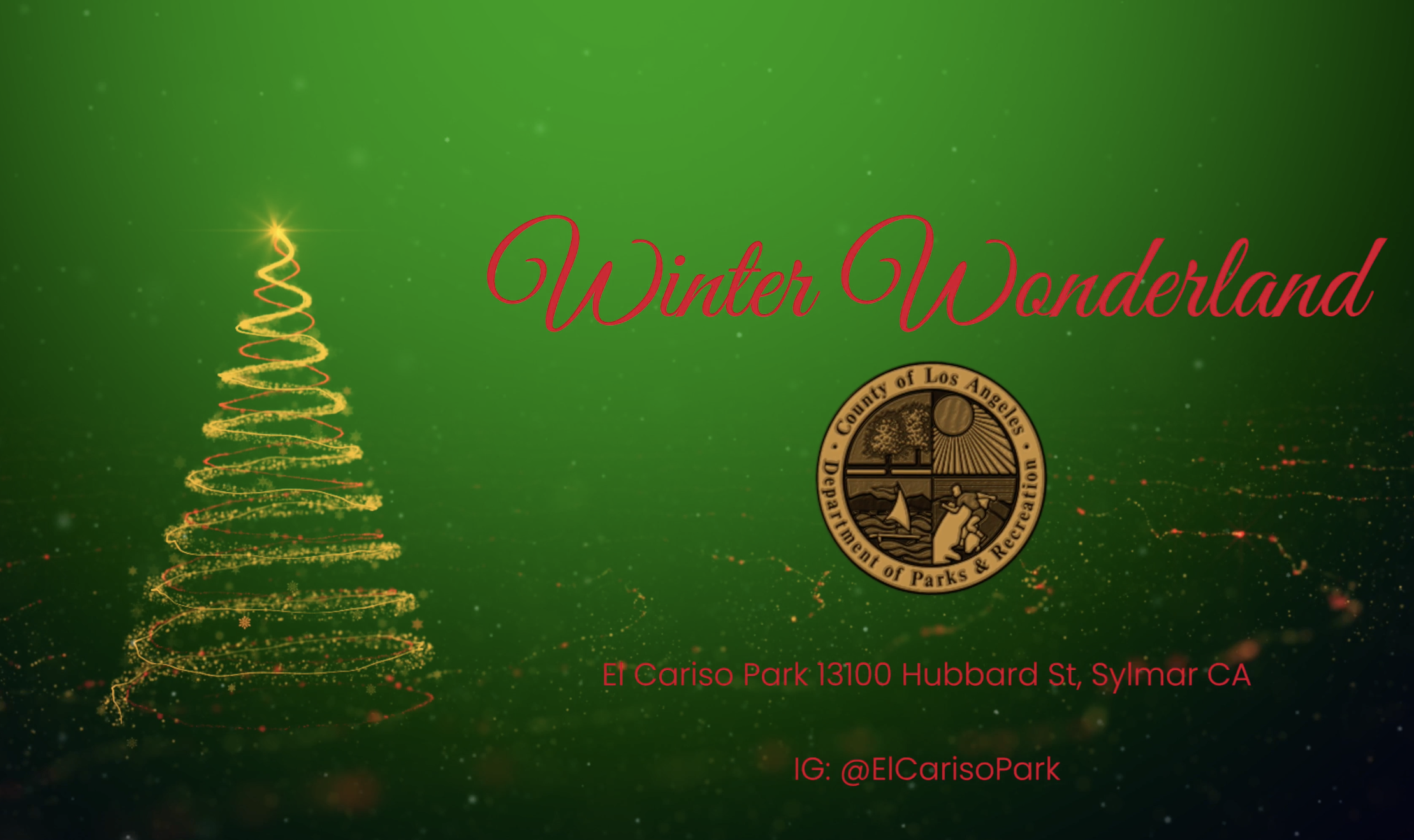 EL Cariso Park, Sylmar - Winter Wonderland