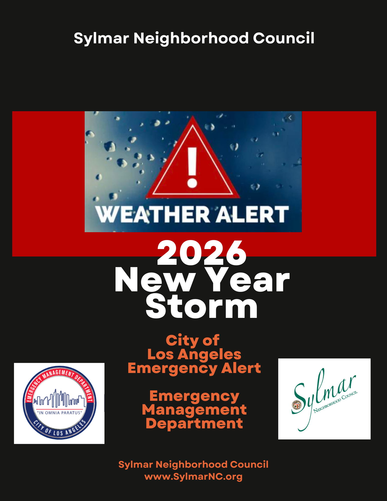STORM ALERT • 2026 New Year Storm • Notification