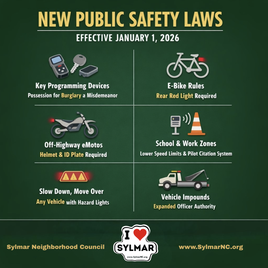 New Safety Laws in California, January 1st, 2026
