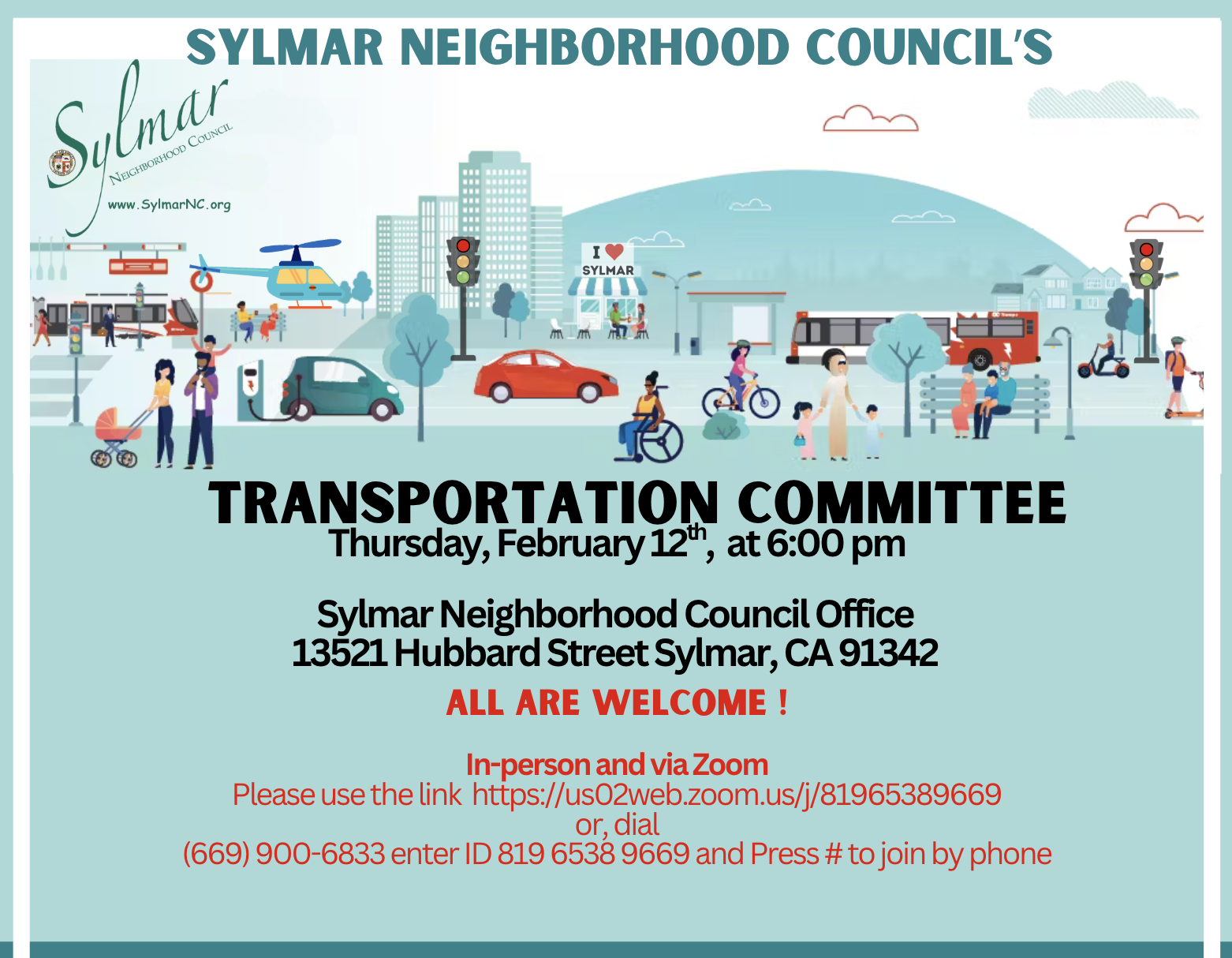 Transportation Committee • Thursday, February 12th