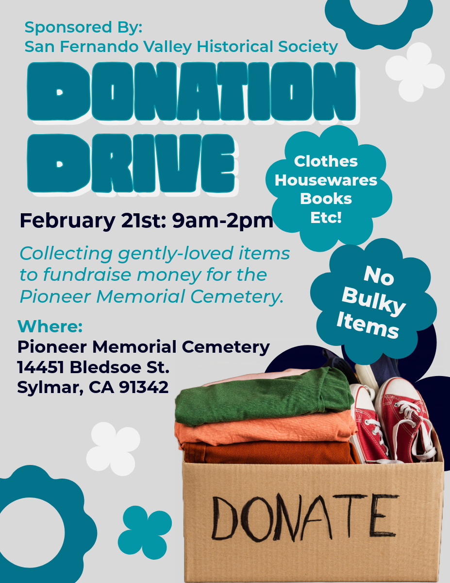 Donation Drive • February 21st • 9am-2pm
