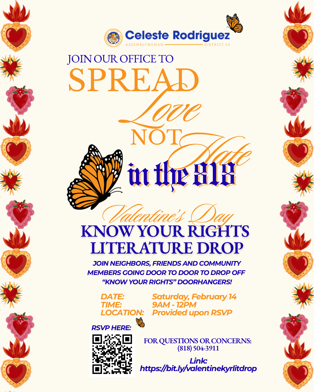 Assemblywoman Celeste Rodriguez • EVENT • Sat. Feb. 14th