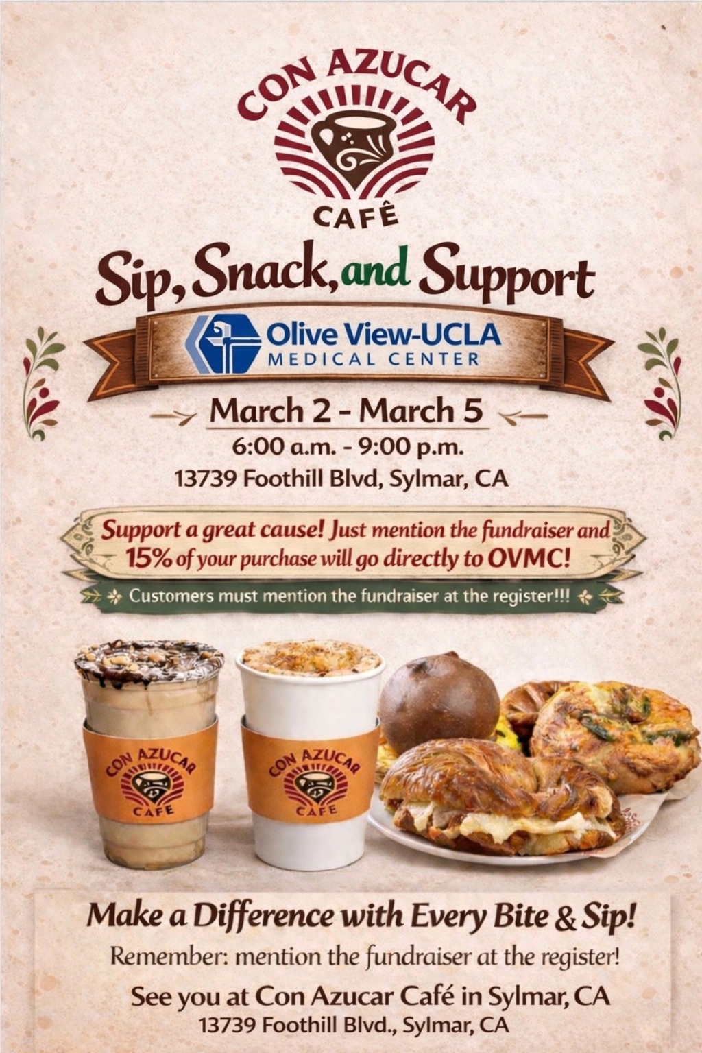 Sylmar Fundraiser • March 2nd to March 3rd •