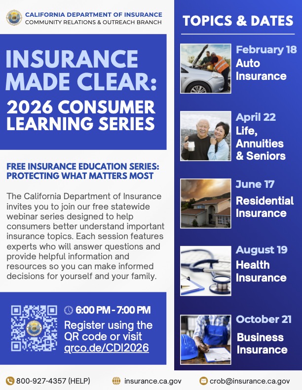 INSURANCE MADE CLEAR: 2026 CONSUMER LEARNING SERIES