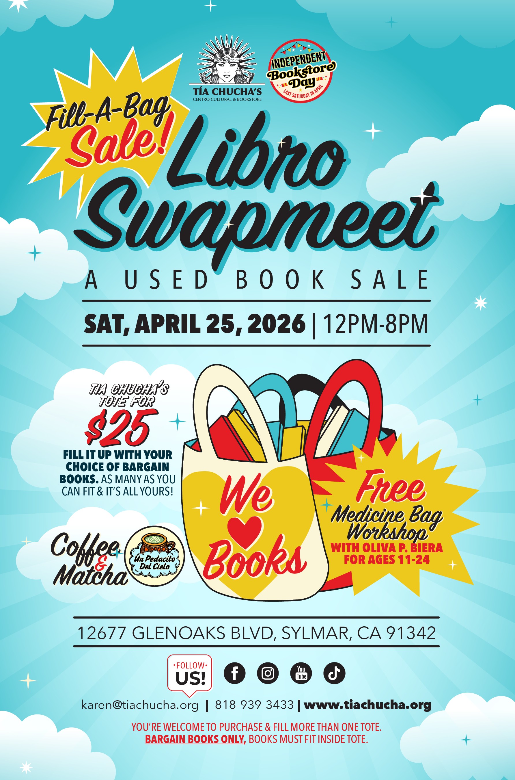 Celebrate Indie Bookstore Day                                 12:00pm - 8:00pm