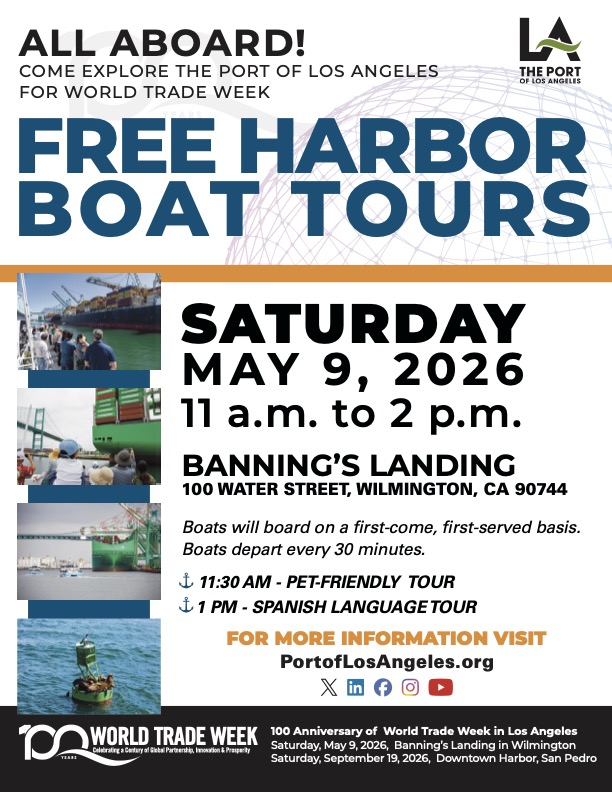 FREE Harbor Boat Tours - Saturday, May 9th
