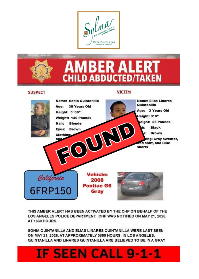 AMBER ALERT - SEE FLYER (5/12/26-6:12 pm)
