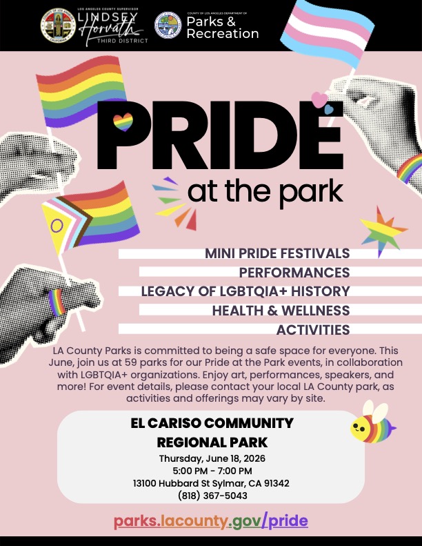 Sylmar  PRIDE at the Park - LGBTQIA+ at El Cariso Park