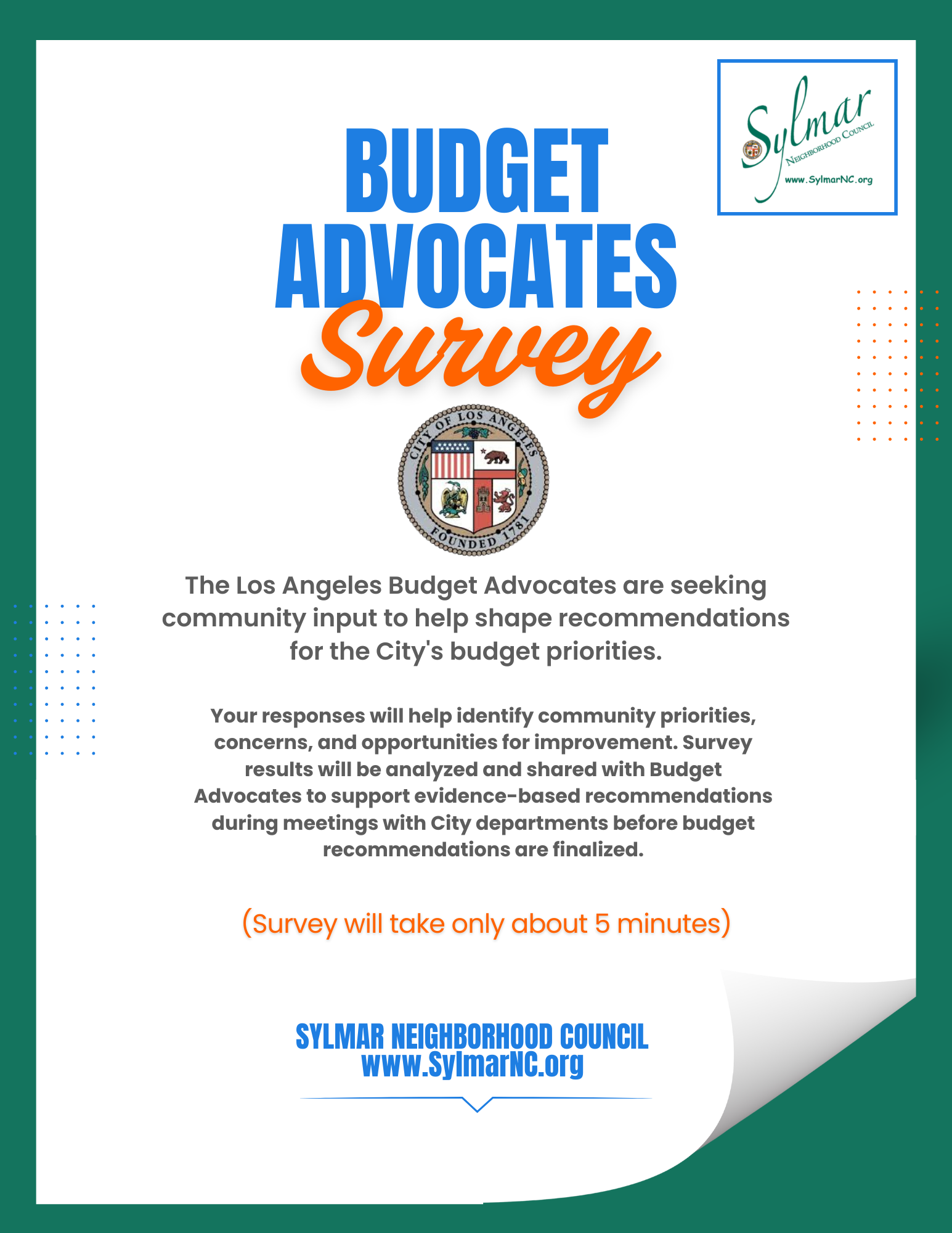 2026 Los Angeles Budget Priorities Survey