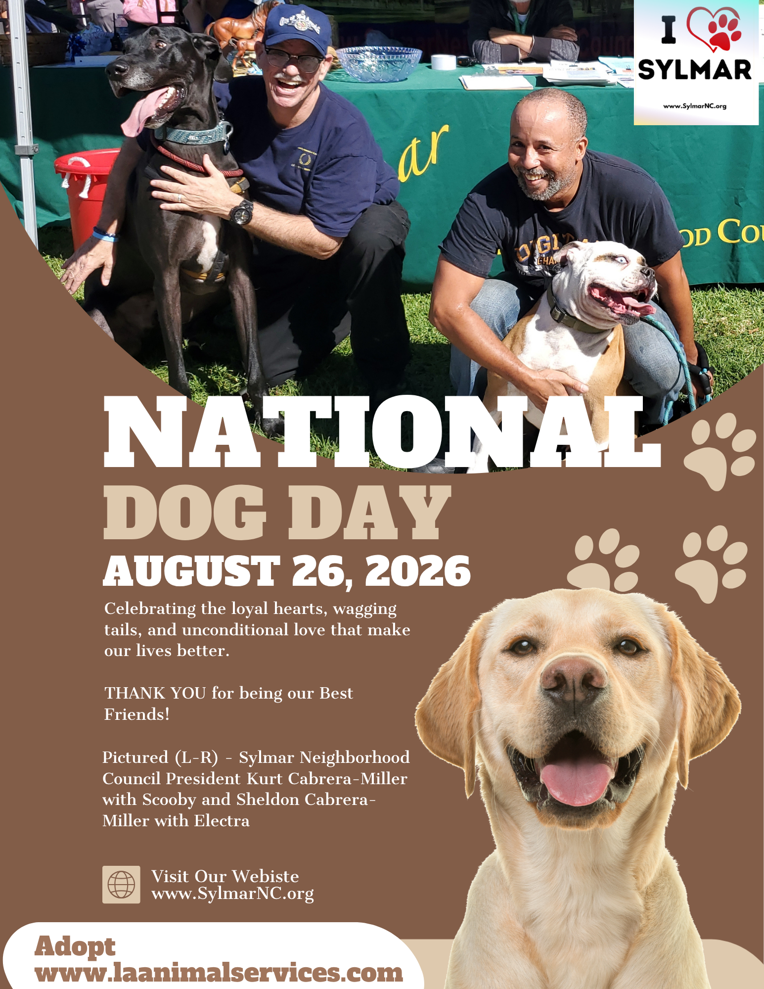 August 26, 2026 - National Dog Day!