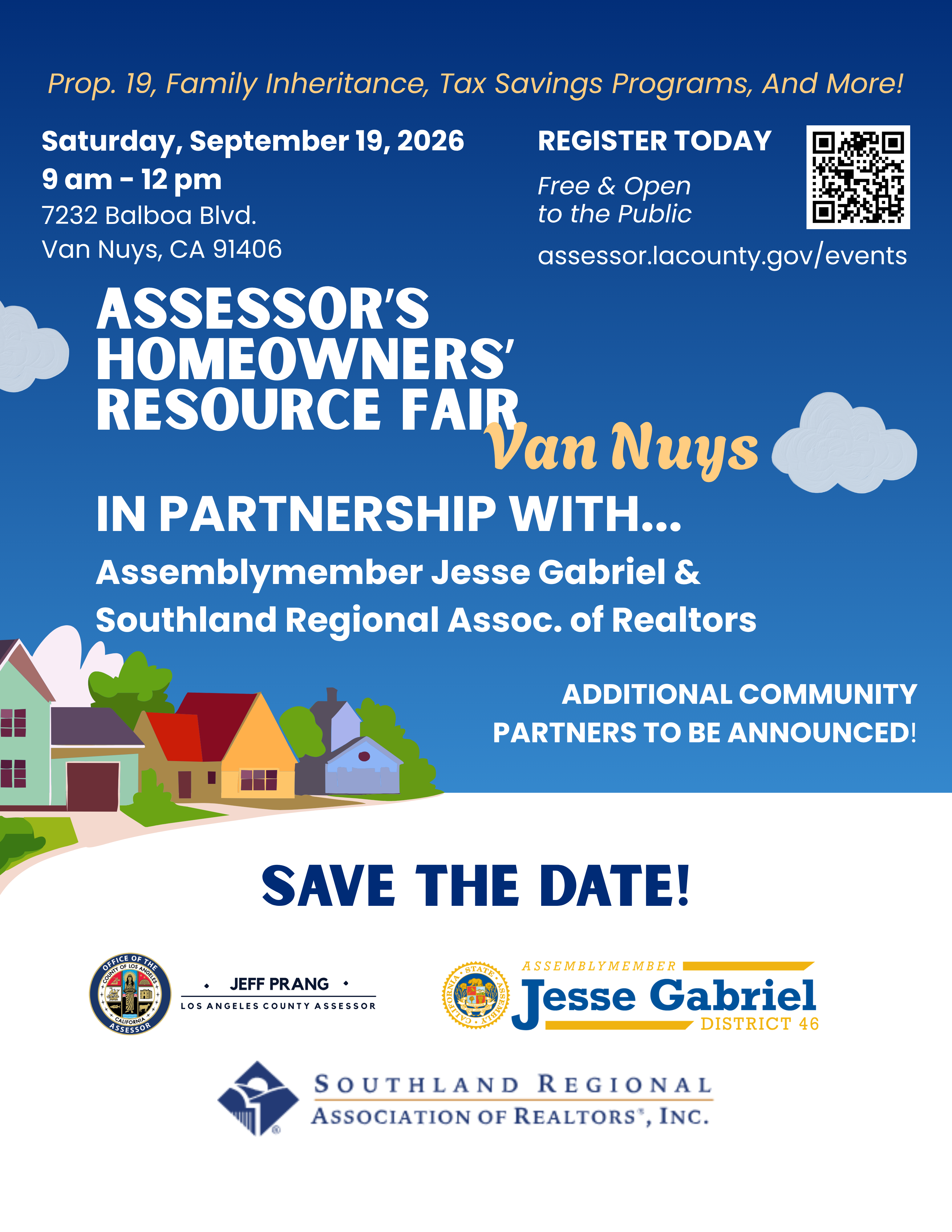 Assessor's Homeowners' Resource Fair - Sept. 19th