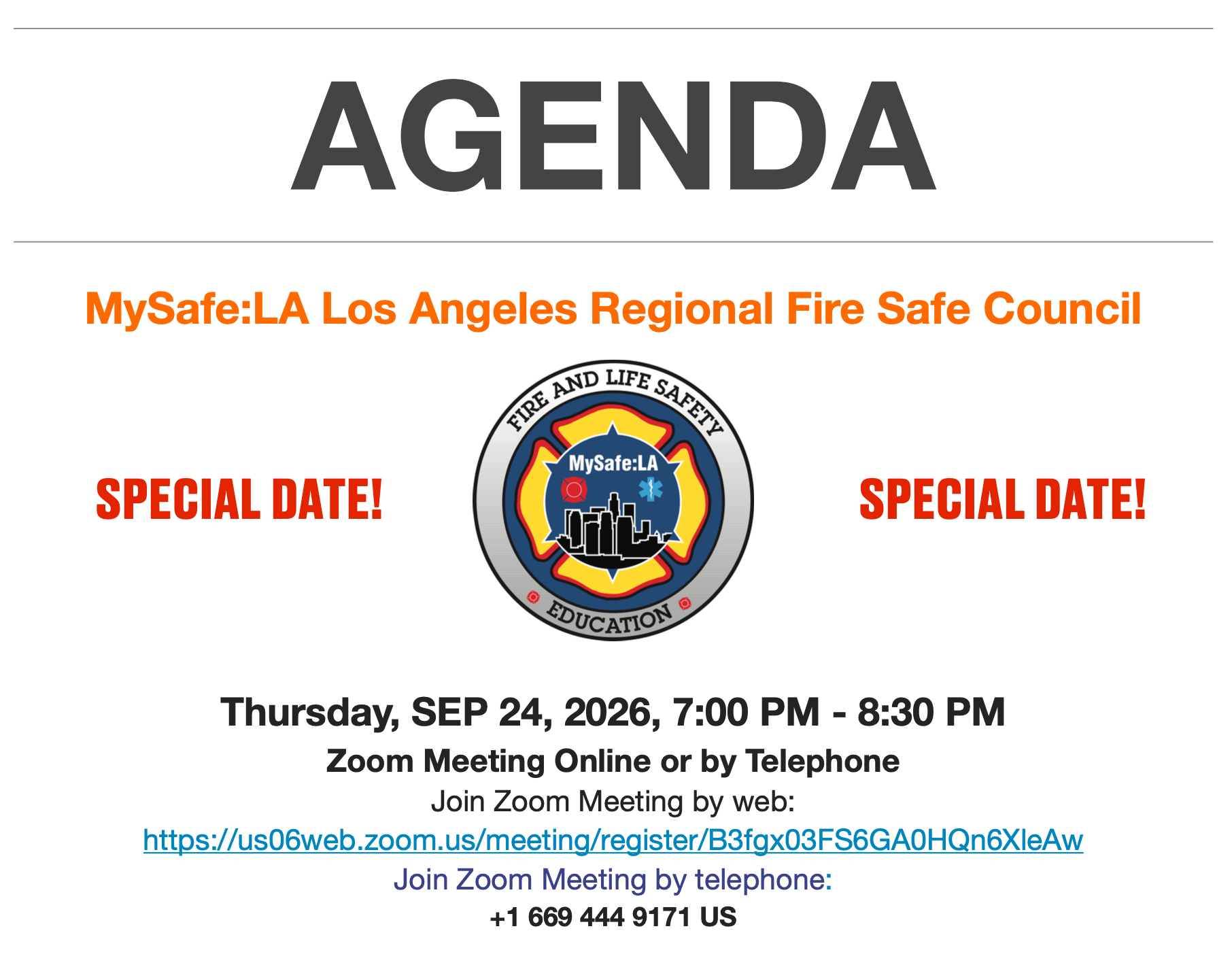 Wildfire preparedness in Los Angeles - LA Fire Safe Council Town Hall