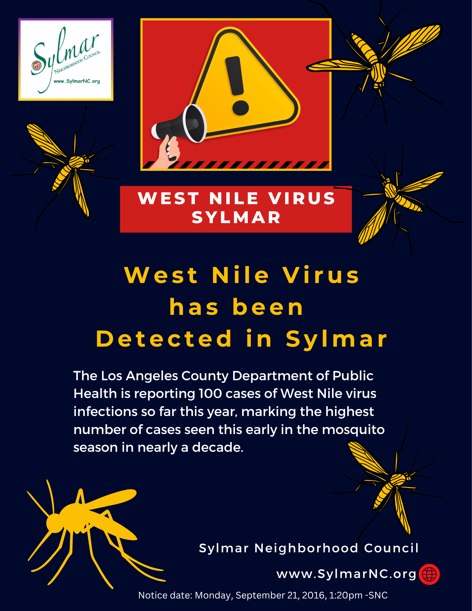 Public Health Reports Highest Number of West Nile Virus Cases in Nearly a Decade