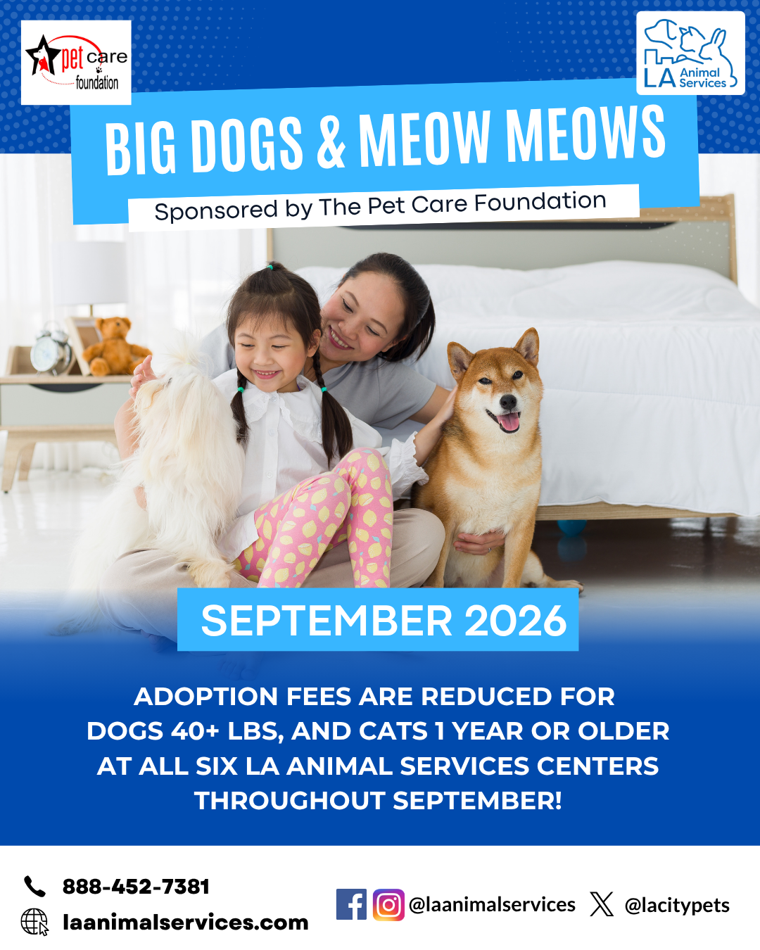 Big Dogs & Meow Meows Adoption Event 
