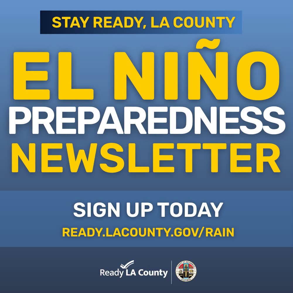 Sign up for the El Niño Preparedness Newsletter