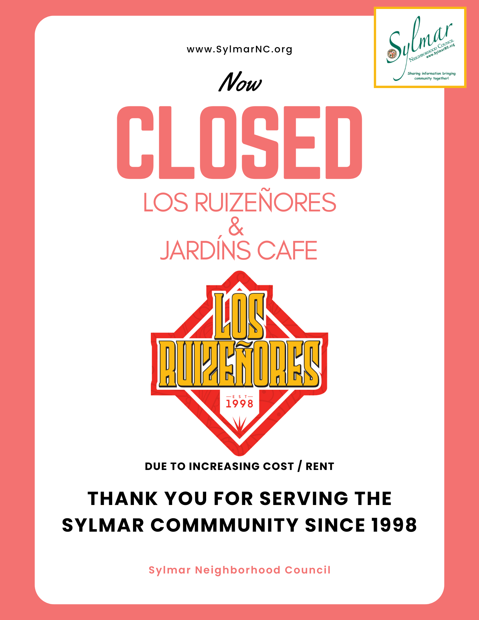 Beloved San Fernando Valley (Sylmar) restaurant and café shut down amid rising costs