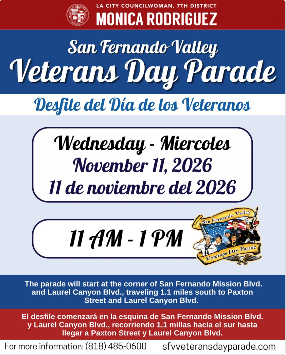 2026 Veteran's Day Parade - November 11th