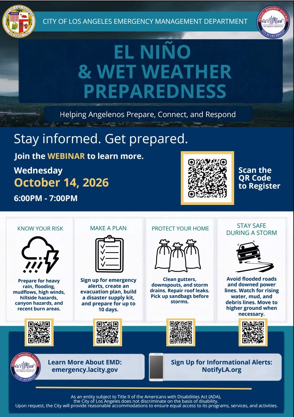 Are YOU Ready? El Niño? -- Preparación Para EL Niño