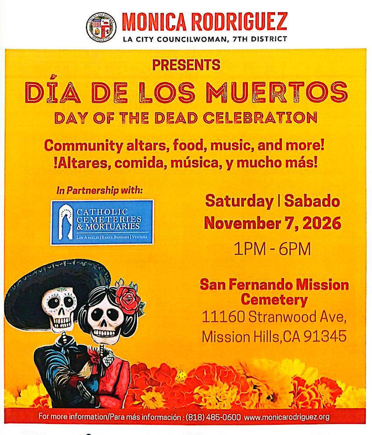 Day of the Dead - Mission Hills - Saturday, November 7th