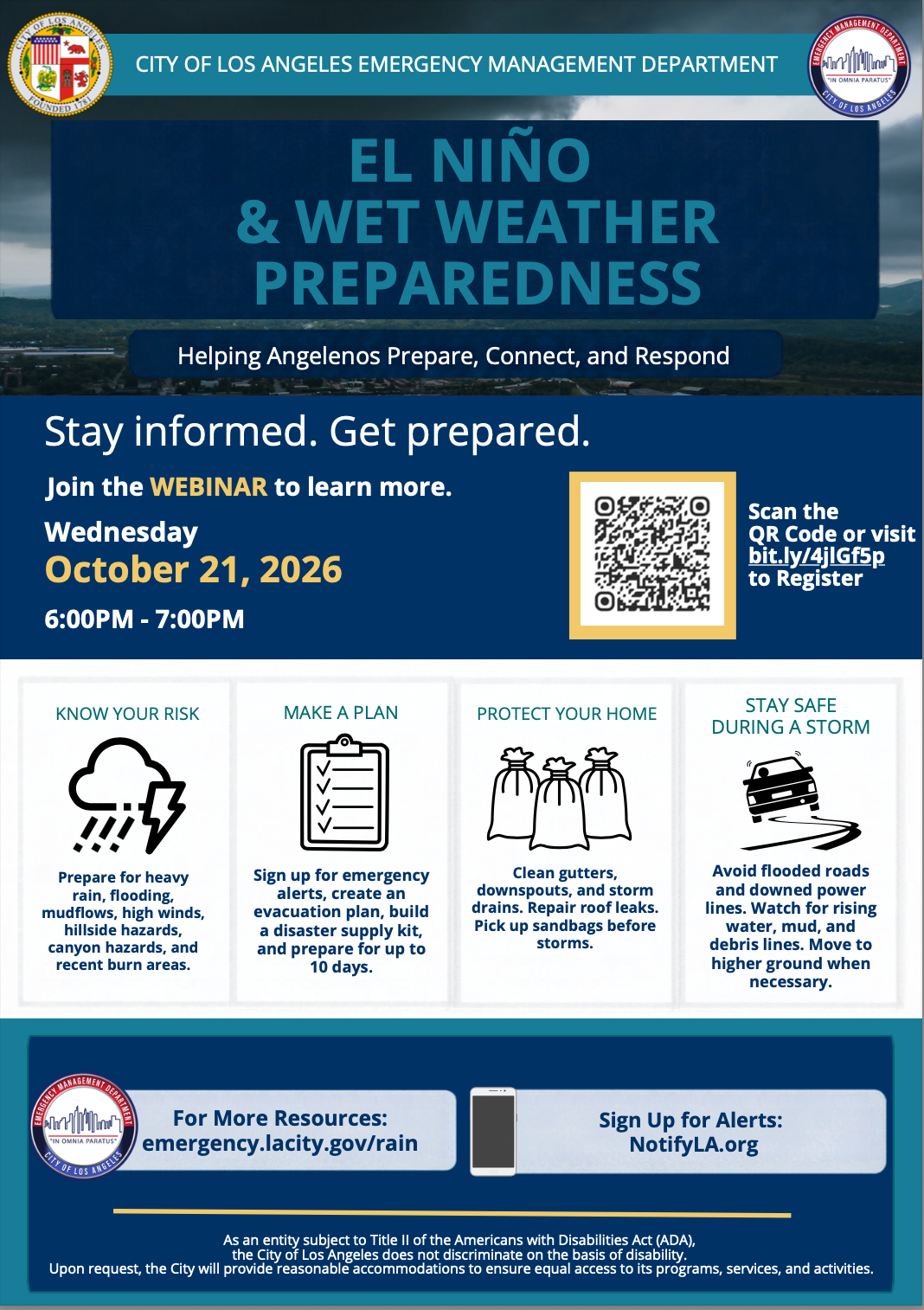 Are YOU Ready? El Niño? -- Preparación Para EL Niño