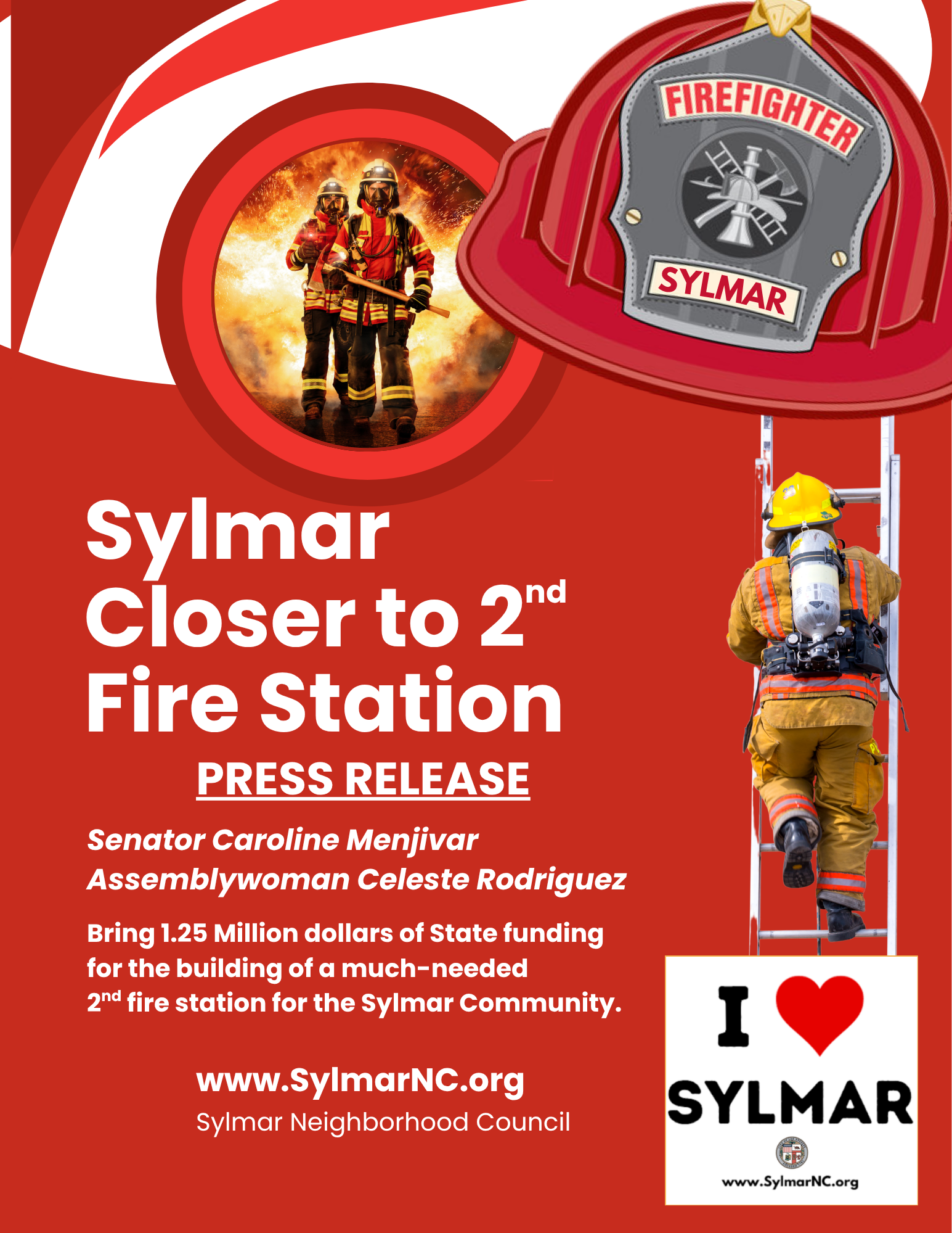 PRESS RELEASE - Funding Sylmar Fire Station